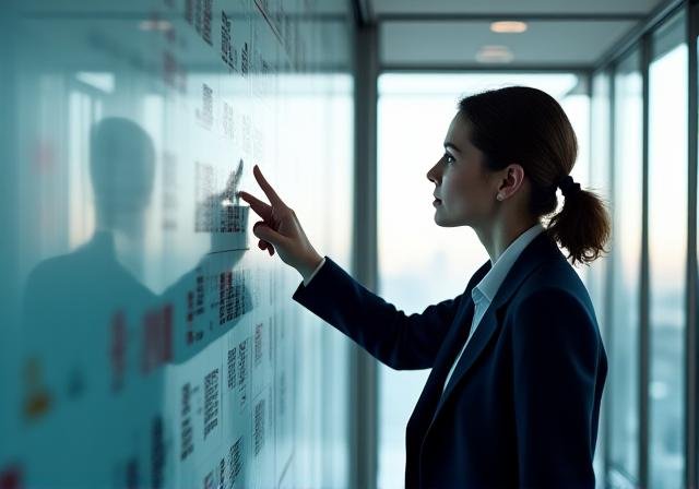 Executive holding a strategic planning meeting